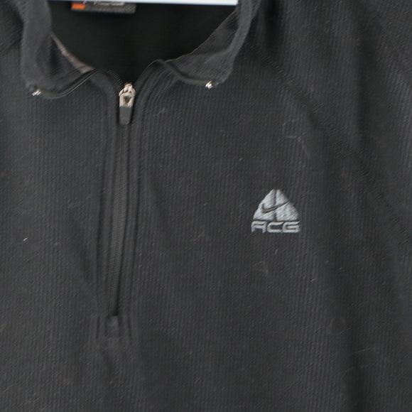 Vintage Nike ACG Pullover Fleece Sweater Black - Picture 4 of 8